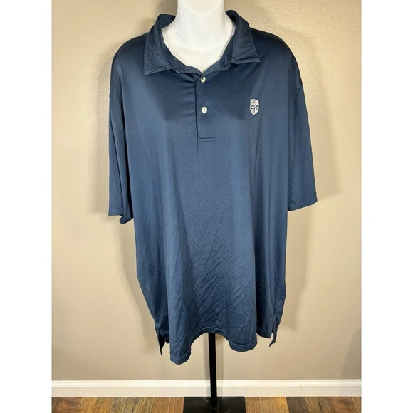 Peter Millar Polo Men's X XL Blue Summer Comfort Short Sleeve Athletic - Picture 1 of 7